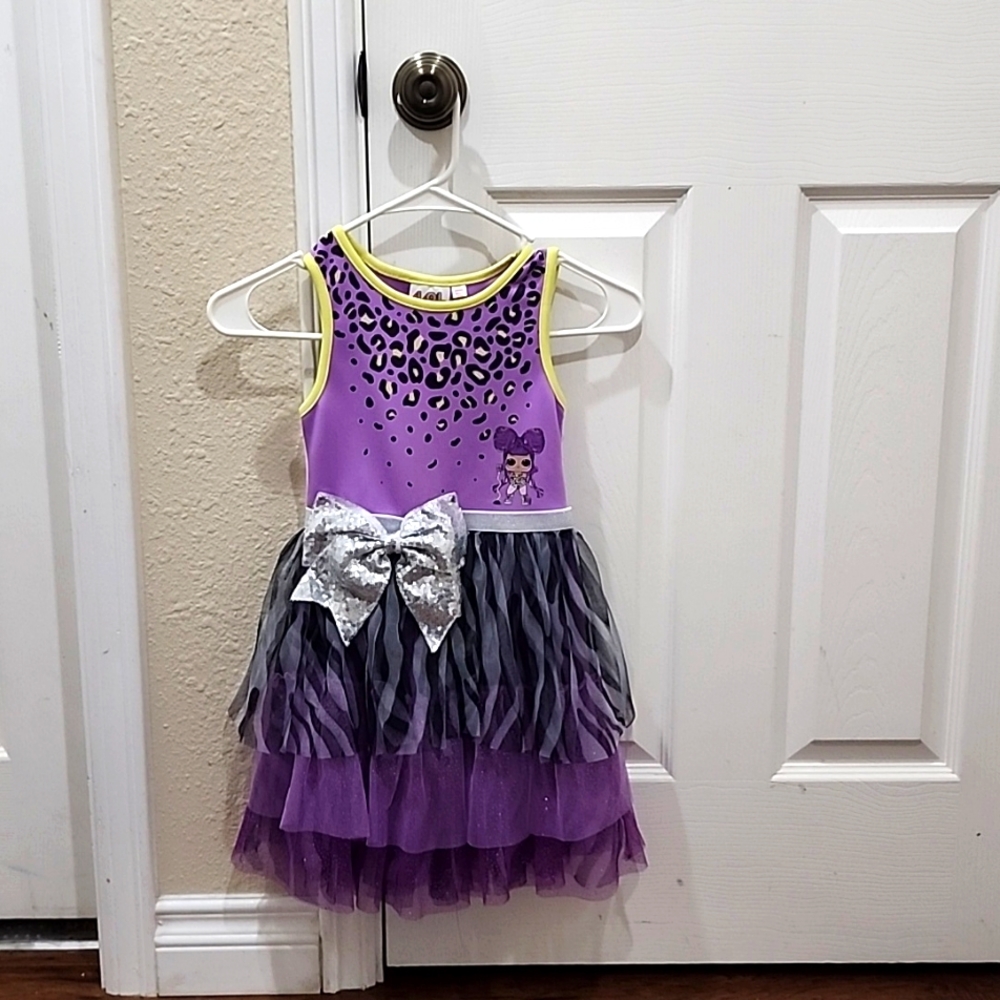 LOL sleeveless, purple dress, size 6/6X